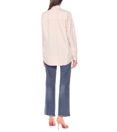 Shop Isabel Marant Étoile Mahonia Cotton Top In Pink