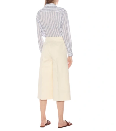 Shop Joseph Toy Cotton-sateen Culottes In White