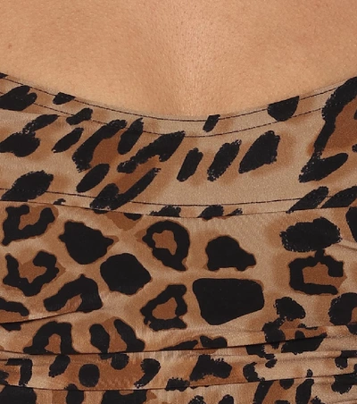 Shop Karla Colletto Basics Leopard-print Swimsuit In Beige