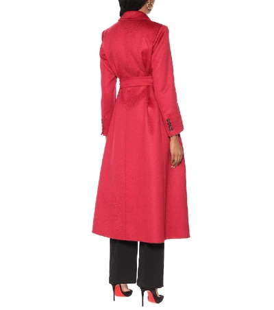Shop Max Mara Kriss Cashmere Coat In Red