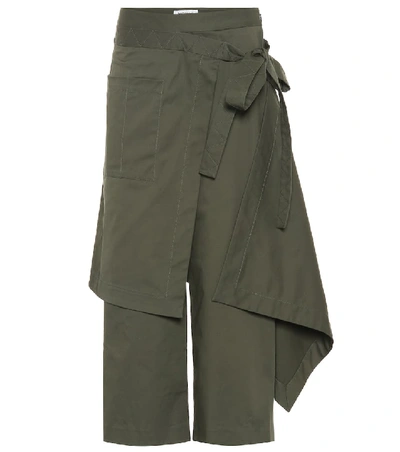 Shop Monse Cotton-blend Pants In Green