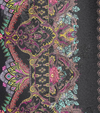 Shop Etro Silk-blend Top In Multicoloured