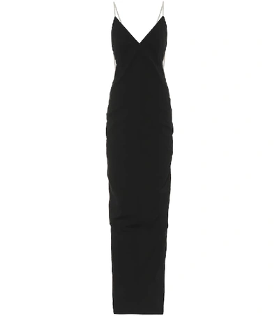 Shop Rick Owens Maillot Cotton-blend Gown In Black