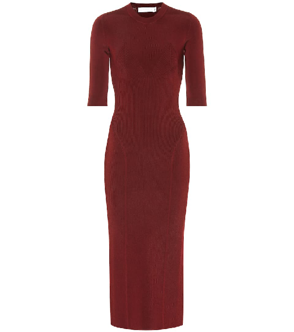 stretch bodycon midi dress