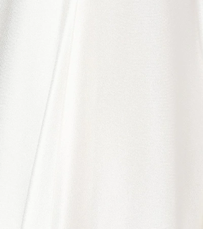 Shop Max Mara Mentana Satin Bridal Maxi Skirt In White