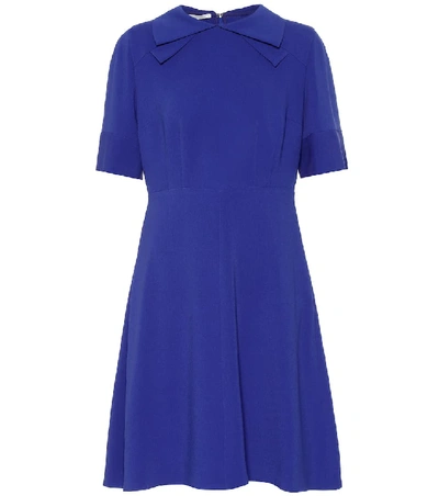 Shop Stella Mccartney Crêpe Dress In Blue