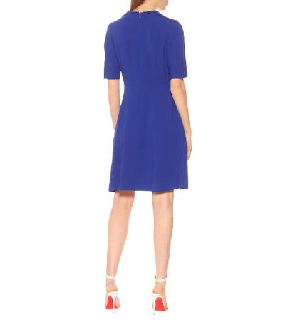 Shop Stella Mccartney Crêpe Dress In Blue