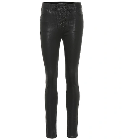 Shop J Brand X Steph Shep Maria High-rise Jeans In Black