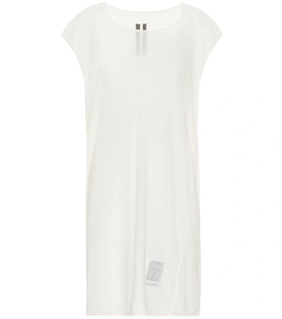 Shop Rick Owens Cotton-jersey Top In White