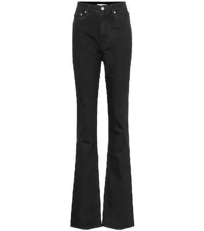 Helmut Lang Femme High-rise Straight Jeans In Black