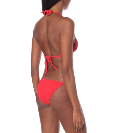 Shop Melissa Odabash Cancun Bikini Top In Red
