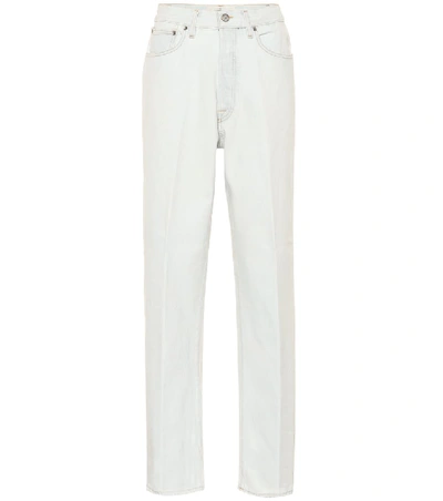 Shop Golden Goose Shannen High-rise Straight Jeans In White