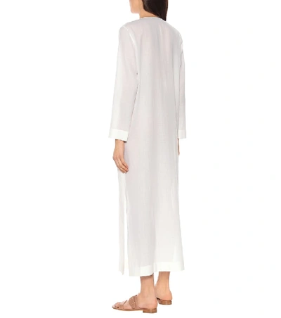 Shop Agnona Wool And Cashmere Kaftan In White