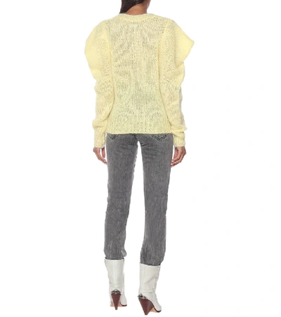 Shop Isabel Marant Idona Mohair-blend Sweater In Yellow