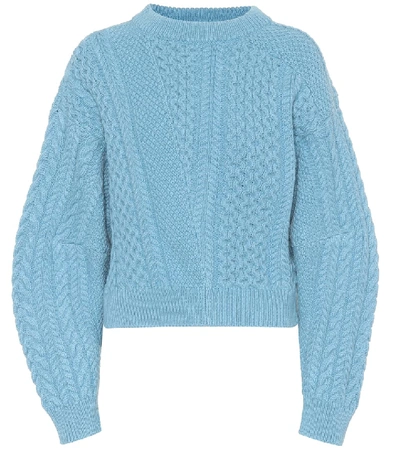 Shop Stella Mccartney Wool And Alpaca Sweater In Blue