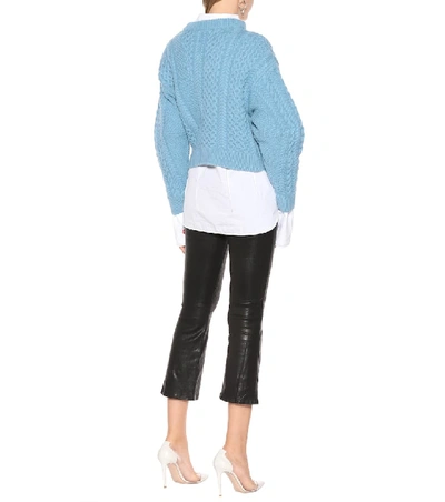 Shop Stella Mccartney Wool And Alpaca Sweater In Blue