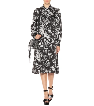 Shop Mcq By Alexander Mcqueen Floral-printed Dress In Black