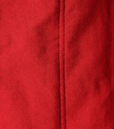 Shop Isabel Marant Étoile Duffy Cotton Twill Coat In Red