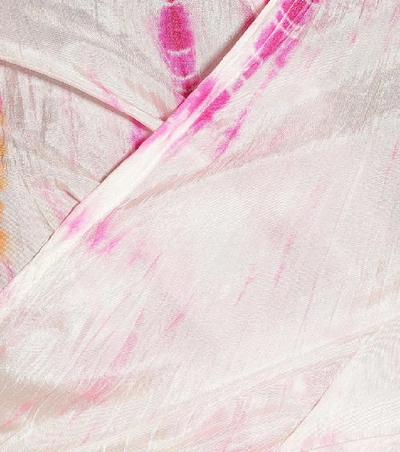 Shop Anna Kosturova Tie-dye Silk Blouse In Pink