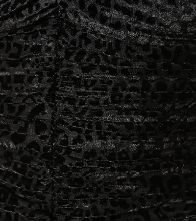 Shop Rebecca Vallance Laurent Ruched Minidress In Black