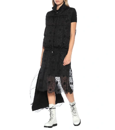 Shop Moncler Genius 4 Moncler Simone Rocha Silk Skirt In Black