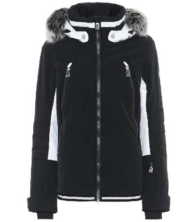 Shop Toni Sailer Luna Fur-trimmed Ski Jacket In White