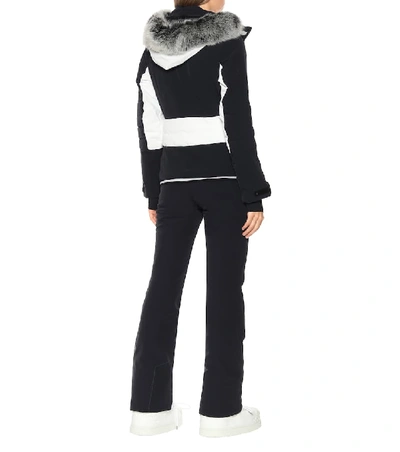 Shop Toni Sailer Luna Fur-trimmed Ski Jacket In White