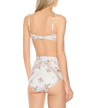 Shop Zimmermann Heathers Lace Bikini Bottoms In White