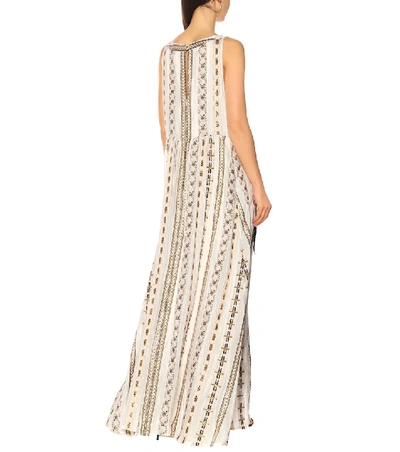 Shop Temperley London Spirit Embroidered Maxi Dress In White