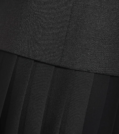 Shop Mm6 Maison Margiela Wool-blend Jacket In Black