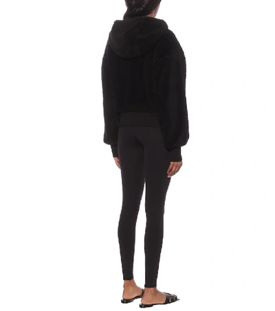 Shop Alo Yoga Streetside Sherpa Hoodie In Black