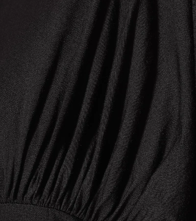 Shop Rick Owens Asymmetrical Gown In Black