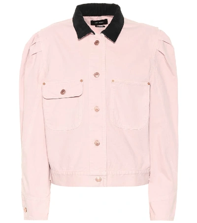 Isabel Marant Iolana Denim Jacket In Pink | ModeSens
