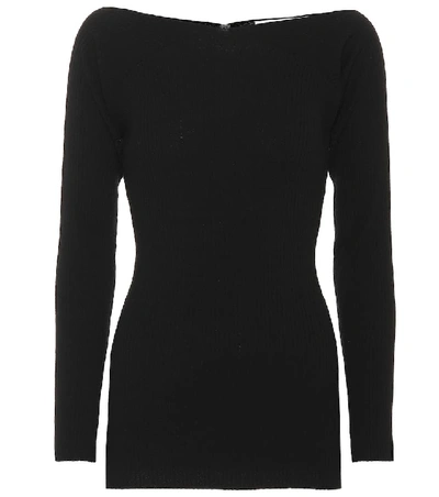 Shop Live The Process Off-shoulder Sweater In Black