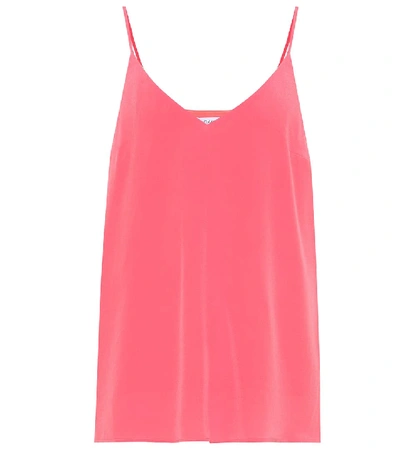 Shop Racil Bettina Washed-silk Camisole In Pink