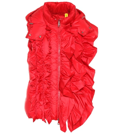 Shop Moncler Genius 4 Moncler Simone Rocha Down Vest In Red