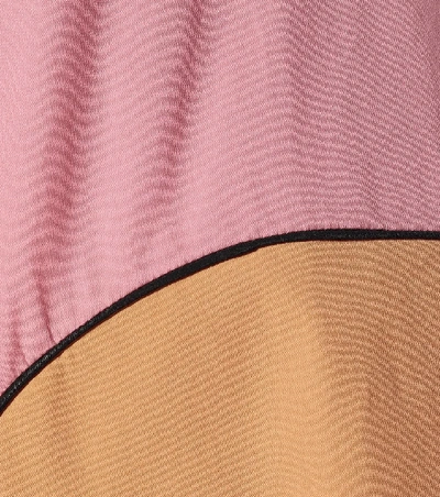 Shop Roksanda Flora Printed Cotton Midi Dress In Pink