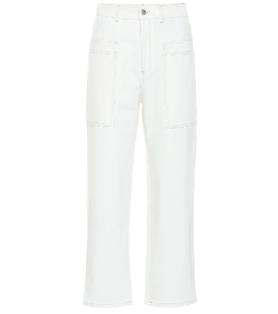 Shop Stella Mccartney High-rise Straight-leg Jeans In White