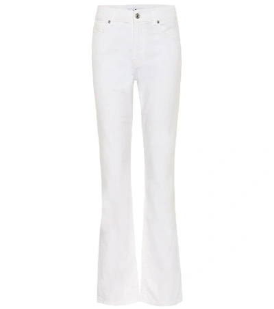 Shop 7 For All Mankind The Straight High-rise Jeans In White