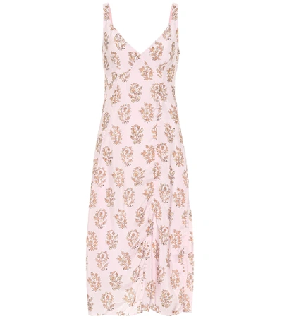 Shop Acne Studios Floral-printed Dress In Pink