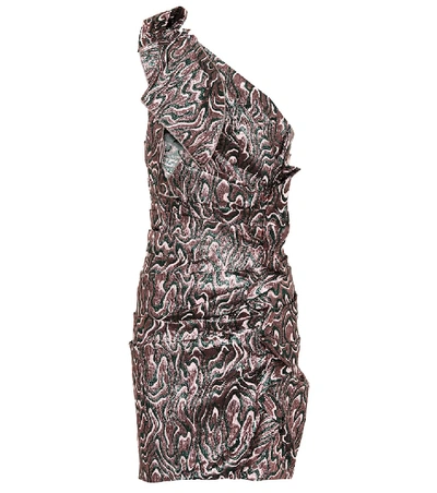 Shop Isabel Marant Synee Metallic Jacquard Minidress In Multicoloured