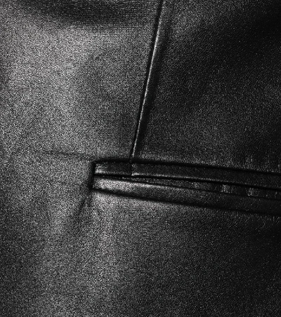 Shop Petar Petrov Justus Leather Blazer In Black