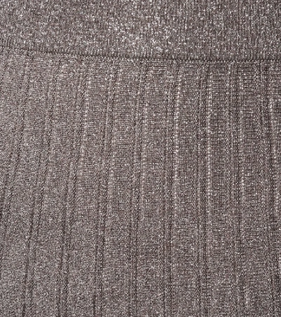 Shop Joseph Pleated Midi Skirt In Grey