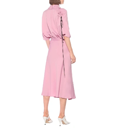 Shop Ellery Soul Driver Midi Dress In Pink