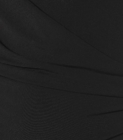 Shop Alexandre Vauthier Asymmetric Stretch-jersey Minidress In Black