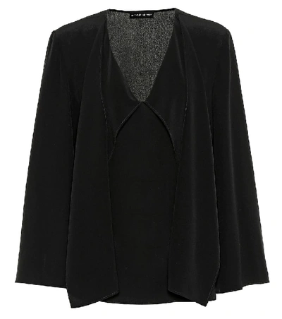 Shop Etro Silk Blouse In Black