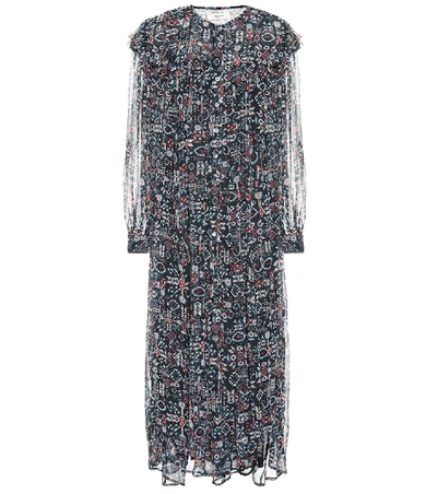 Shop Isabel Marant Étoile Ellie Printed Maxi Dress In Black