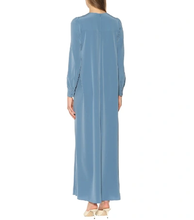 Shop Co Crêpe Maxi Dress In Blue