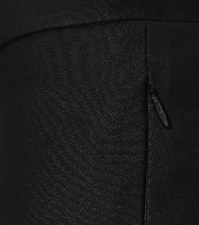 Shop The Row Jodhpur Slim Cotton-blend Pants In Black