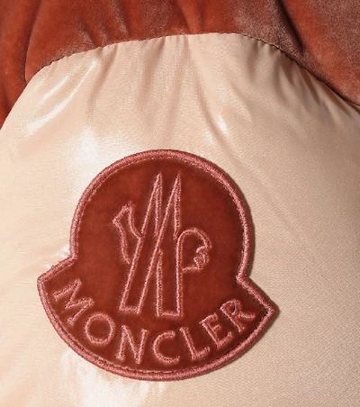 Shop Moncler Chouette Down Jacket In Beige